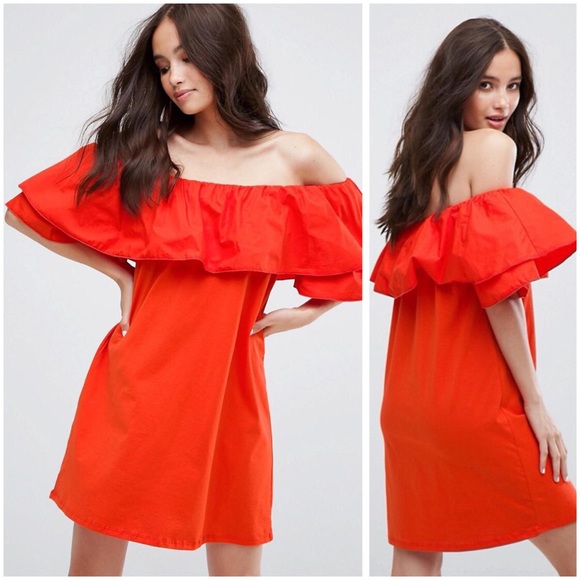 Pull&Bear Dresses & Skirts - ASOS Pull&Bear Off Shoulder Dress